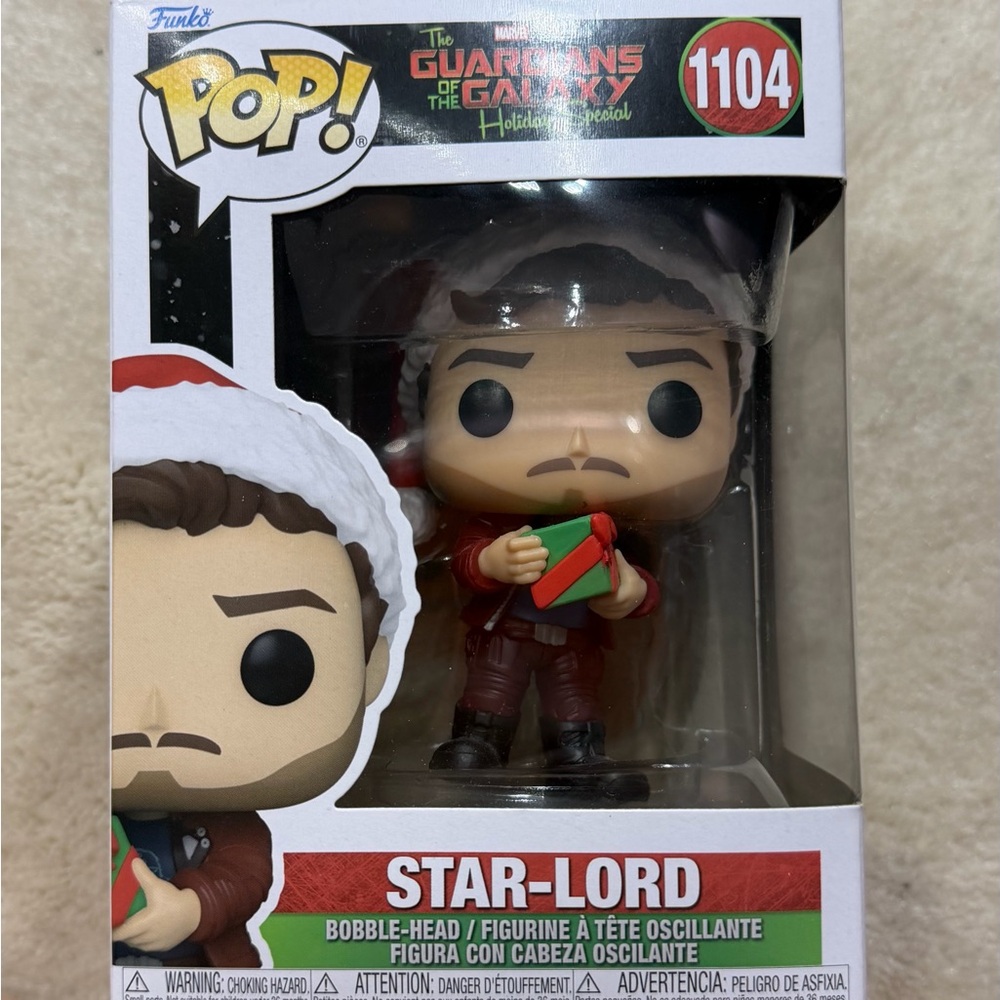 Funko Pop Guardians Holiday Star-Lord Figure